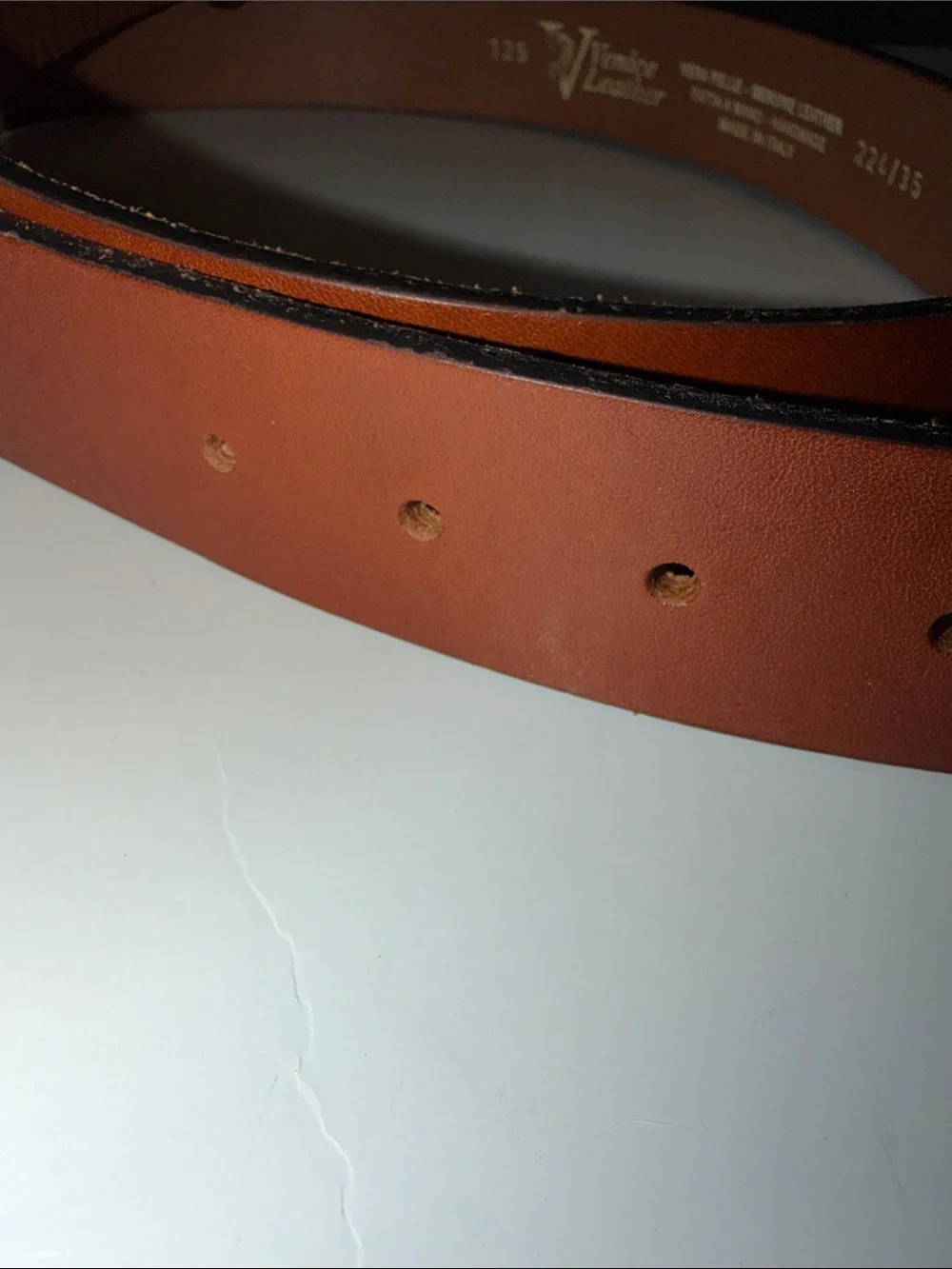 Vera Pelle Genuine Leather handmade Belt Made In Italy